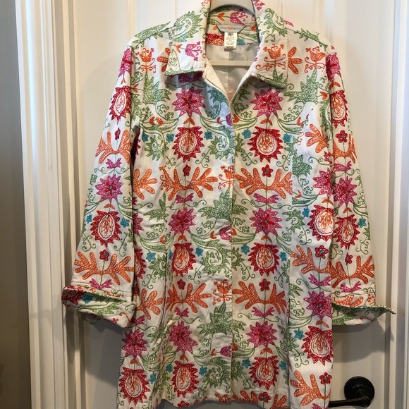 Fun Embroidered Spring Coat - Picture 5 of 5